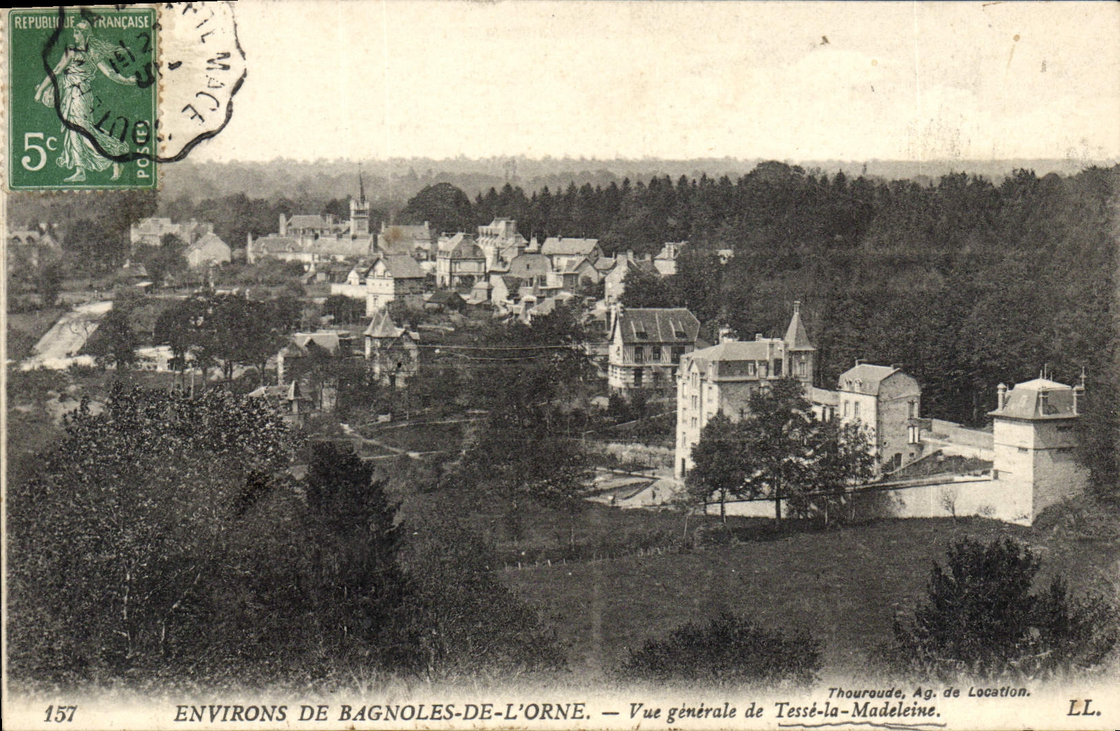 CPA Bagnoles De L'Orne Vue Generale De Tessé-la-Madeleine