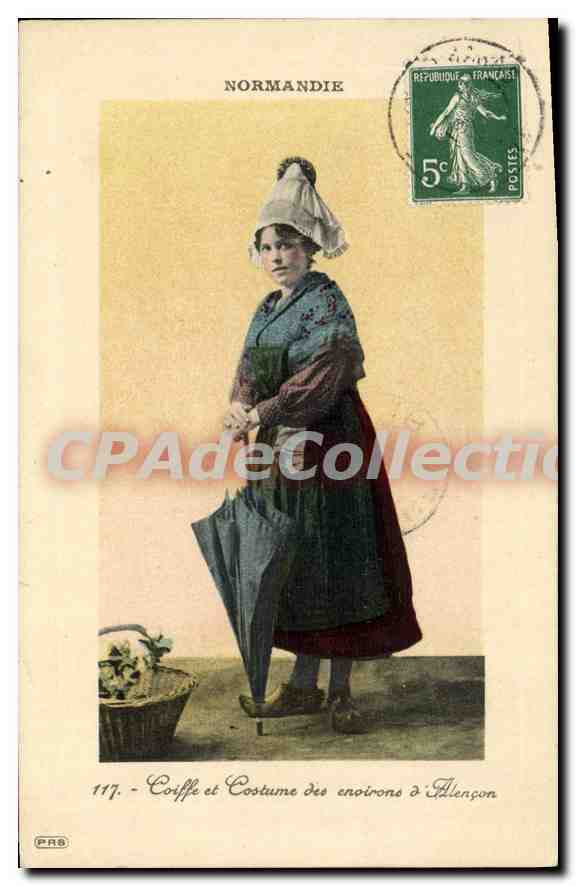 CPA Normandie Coiffe Et Costume Alencon