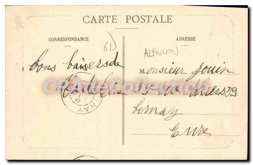 CPA Normandie Coiffe Et Costume Alencon — Rückseite