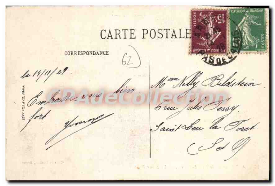 Arras avant la terrible Guerre — La Petite Place — Charles Ledieu, Arras — Verso