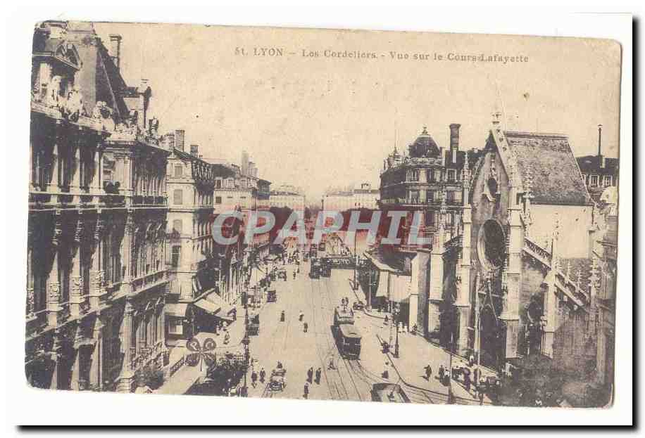 Lyon CPA Les cordeliers Vue sur le cours Lafayette