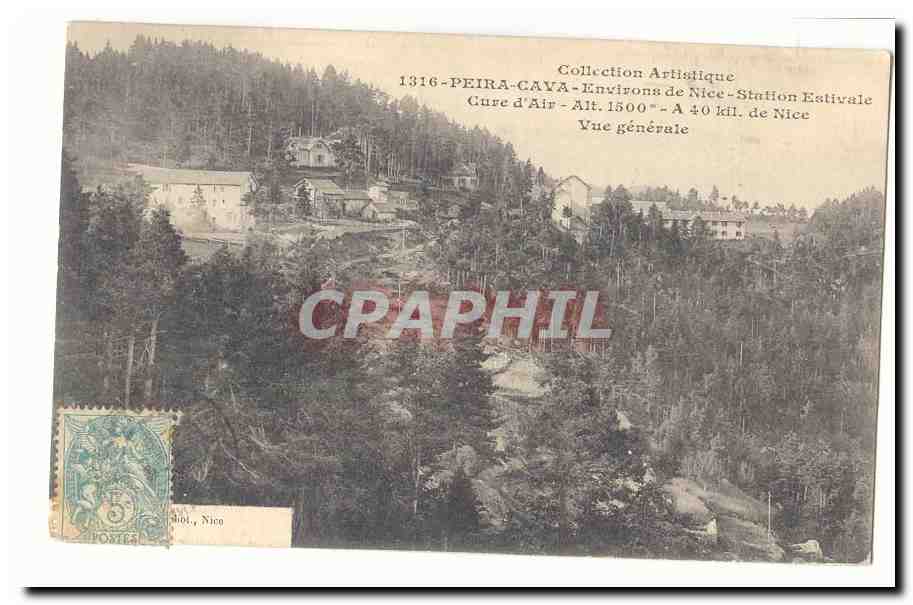 Peira Cava CPA Environs de Nice Station estivale Cure d'air Alt 1500m a 40 km de Nice