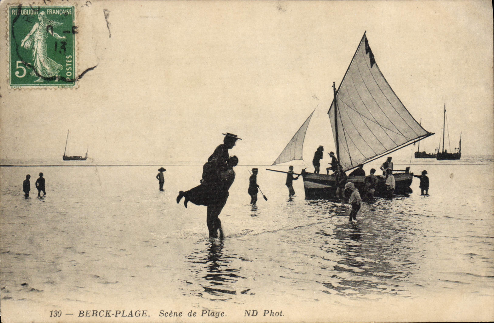 Berck-Plage — Scène de Plage — ND Phot. n°130