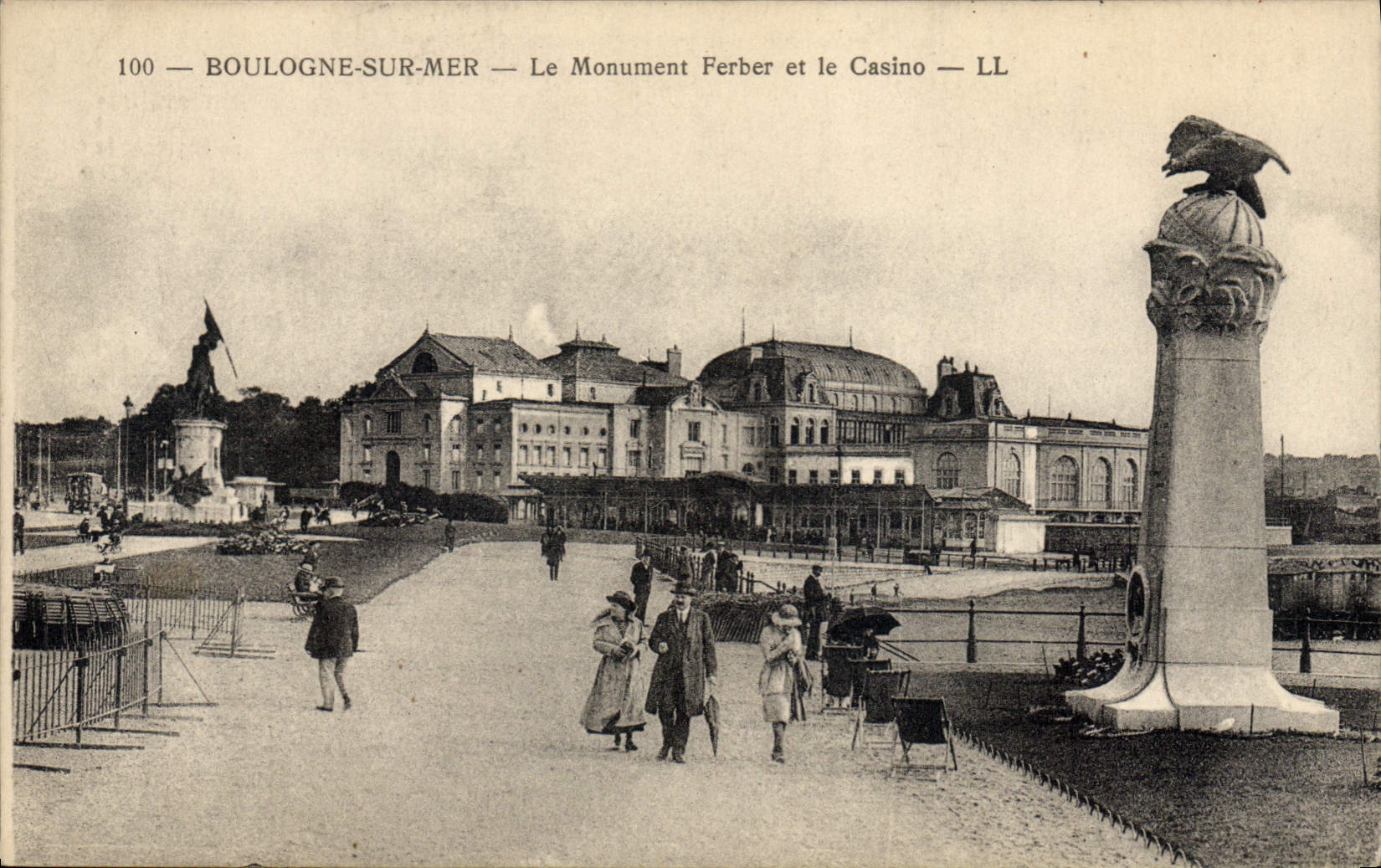 Boulogne-sur-Mer — Denkmal Ferber und das Casino — LL