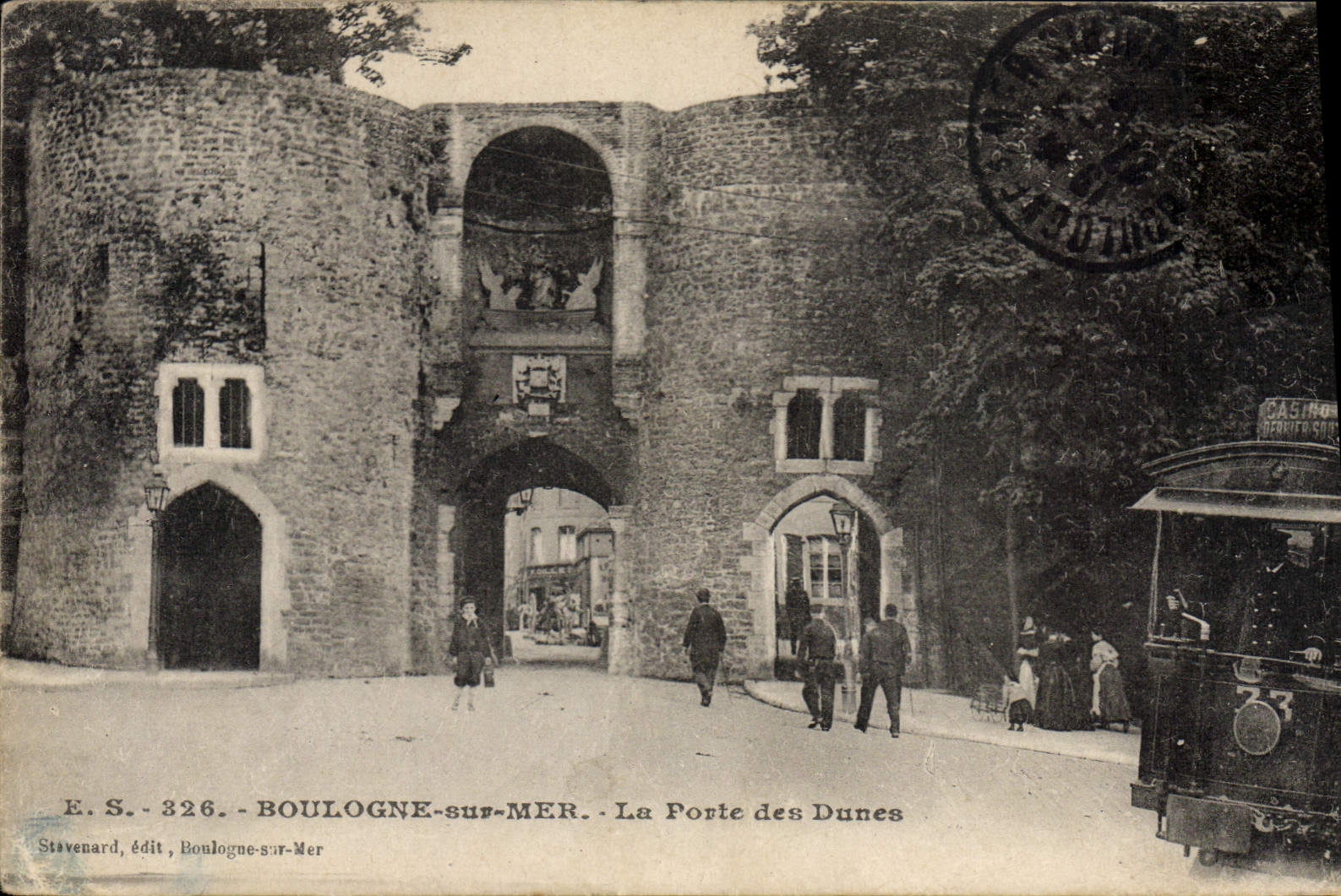 Boulogne-sur-Mer — La Porte des Dunes — E.S. 326, Verlag Stavenard