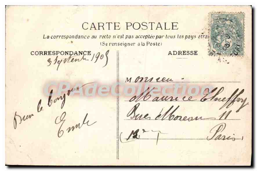 CPA Boulogne Sur Mer  La Porte Gayole — Rückseite