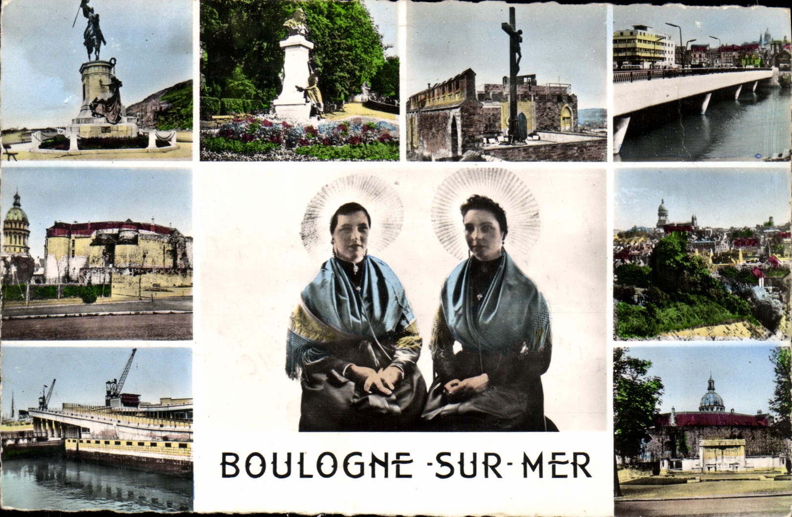 Boulogne-sur-Mer — Panoramablick mit zwei Frauen — Éditions du Globe, n°81