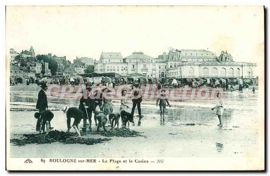 BOULOGNE-sur-MER - La Plage et le Casino — NG, n°69