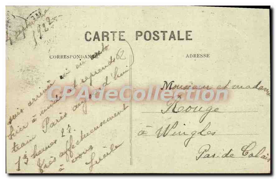 Boulogne-sur-Mer — View of the Port and Saint-Pas-des-Carrières Quarter — Stevenard, publisher Boulogne-sur-Mer — Back