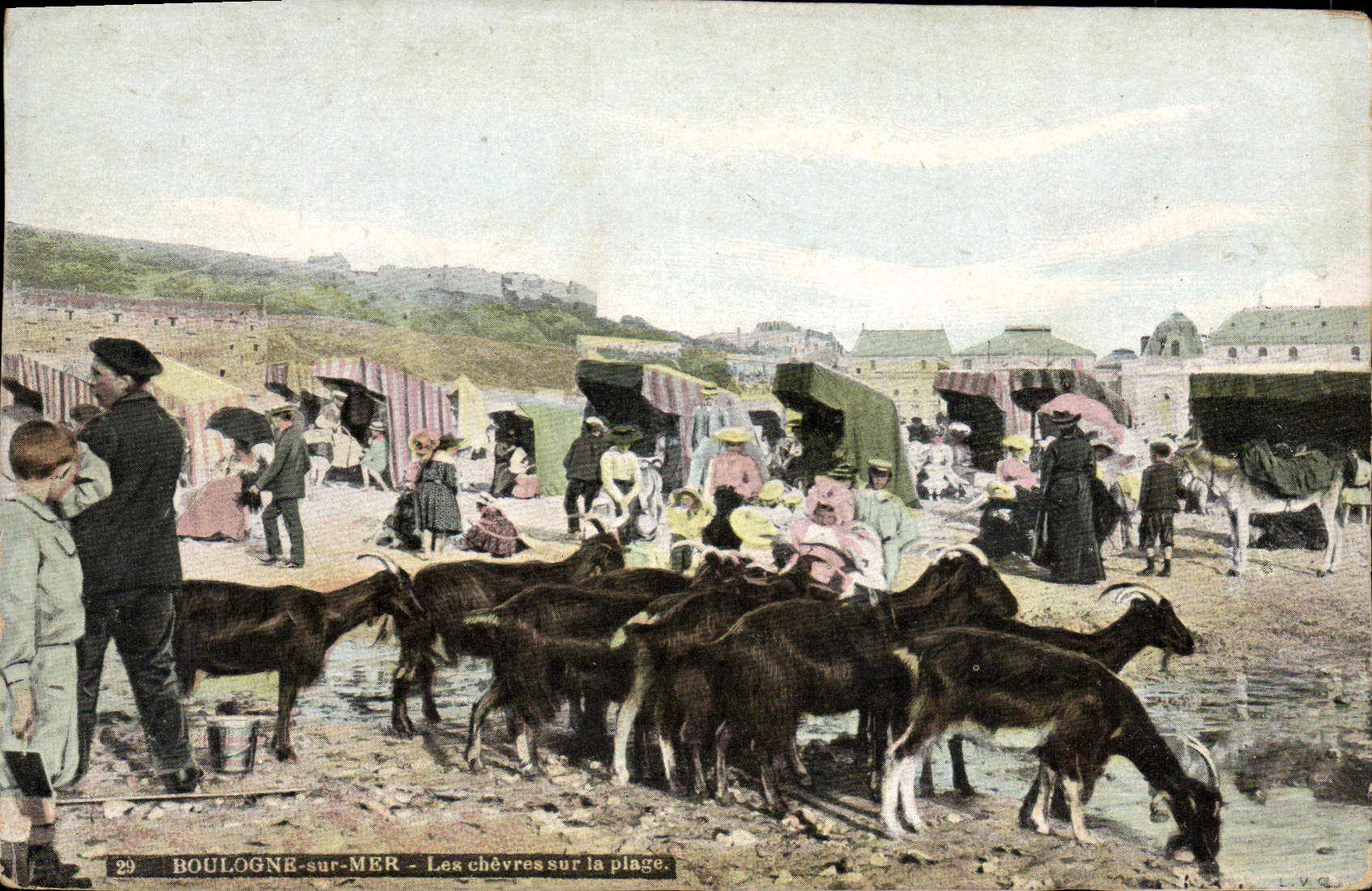 BOULOGNE-sur-MER — Les chèvres sur la plage. — L.V.Q. n°29