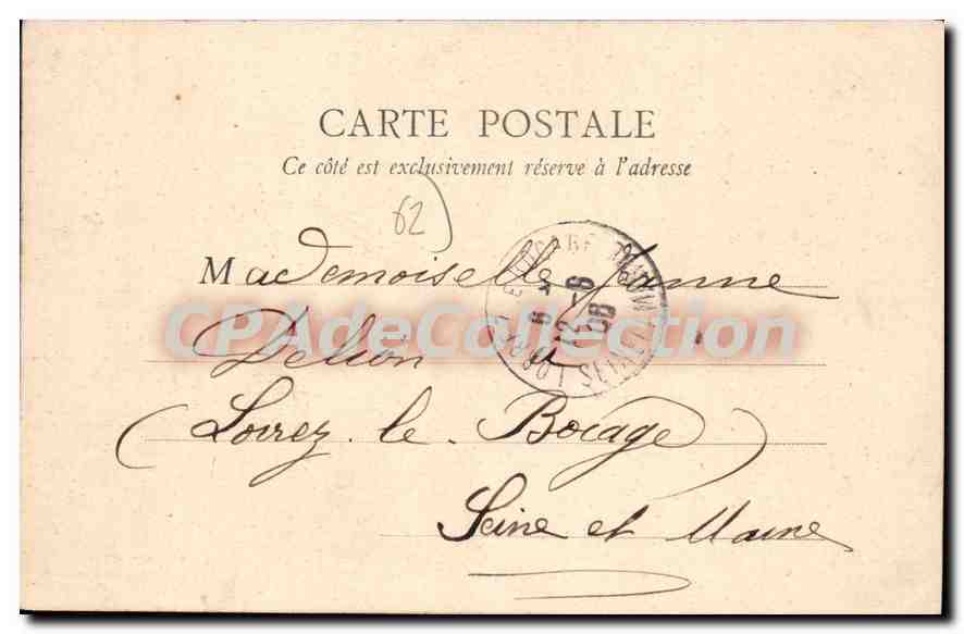 Boulogne-sur-Mer — Puerta de las Dunas — B. F., París — Reverso