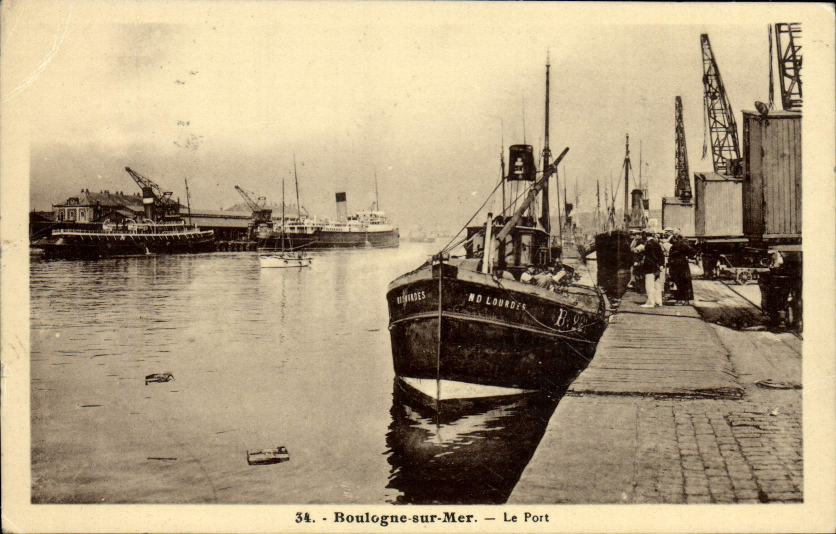 Boulogne-sur-Mer — El Puerto — G. Récard, editor de París, n°34