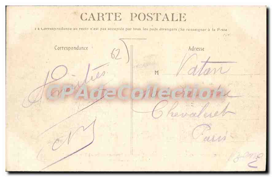 Boulogne-sur-Mer — Vapeur transportant les marchandises entre Londres et Boulogne — Éditeur Stévenard — Achterkant