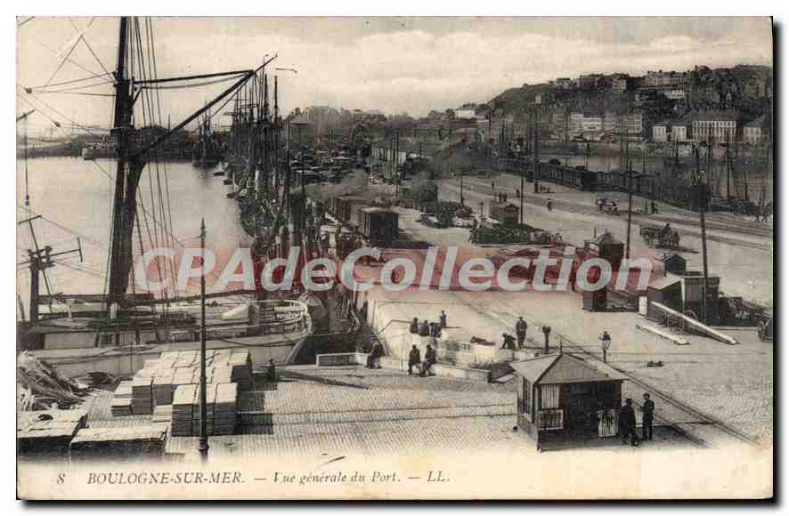 Boulogne-sur-Mer — General View of the Port — LL. n°8