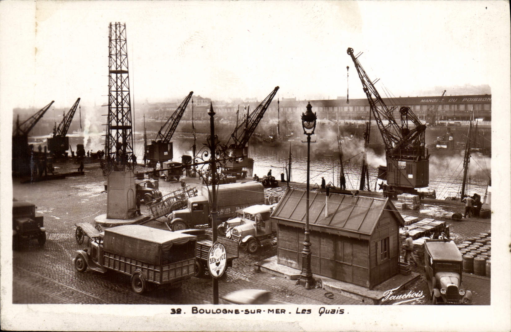 Boulogne-sur-Mer — Les Quais — Éditeur Fauchois, n°32