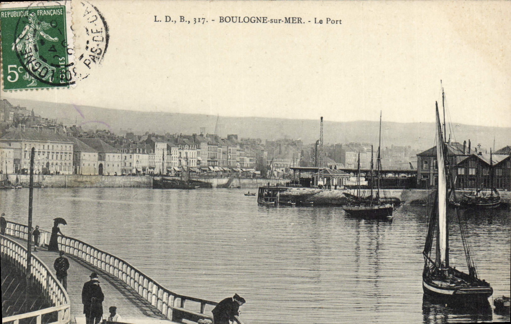 Boulogne-sur-Mer — Der Hafen — L. D., B., 317