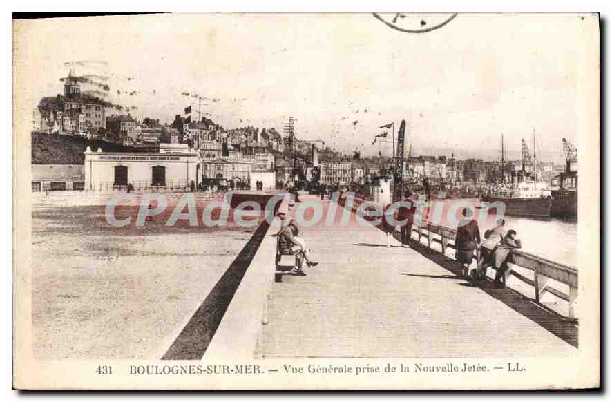Boulogne-sur-Mer — Vue Générale prise de la Nouvelle Jetée — LL. n° 431