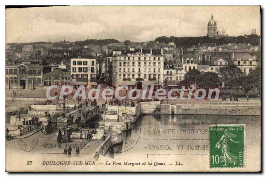 Boulogne-sur-Mer — Le Pont Marguet et les Quais — LL