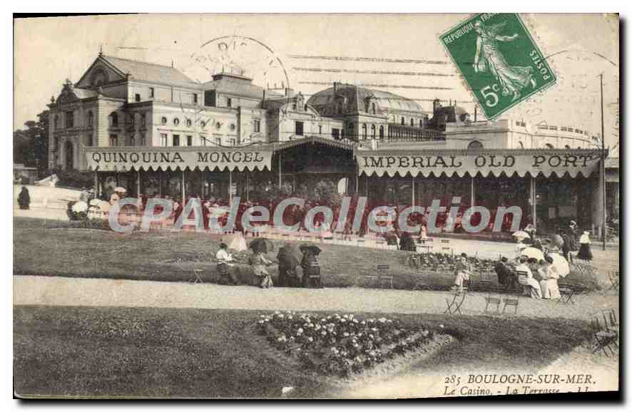 Le Casino - La Terrasse - Boulogne-sur-Mer — éditeur inconnu, n° 285