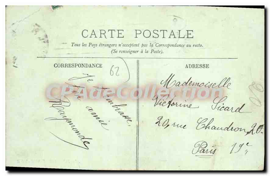 Le Casino - La Terrasse - Boulogne-sur-Mer — éditeur inconnu, n° 285 — Verso