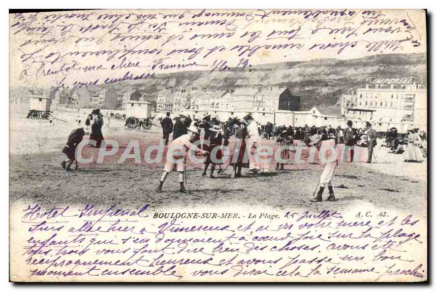 Boulogne-sur-Mer — La Plage — Hotel Municipal — A.C. 63