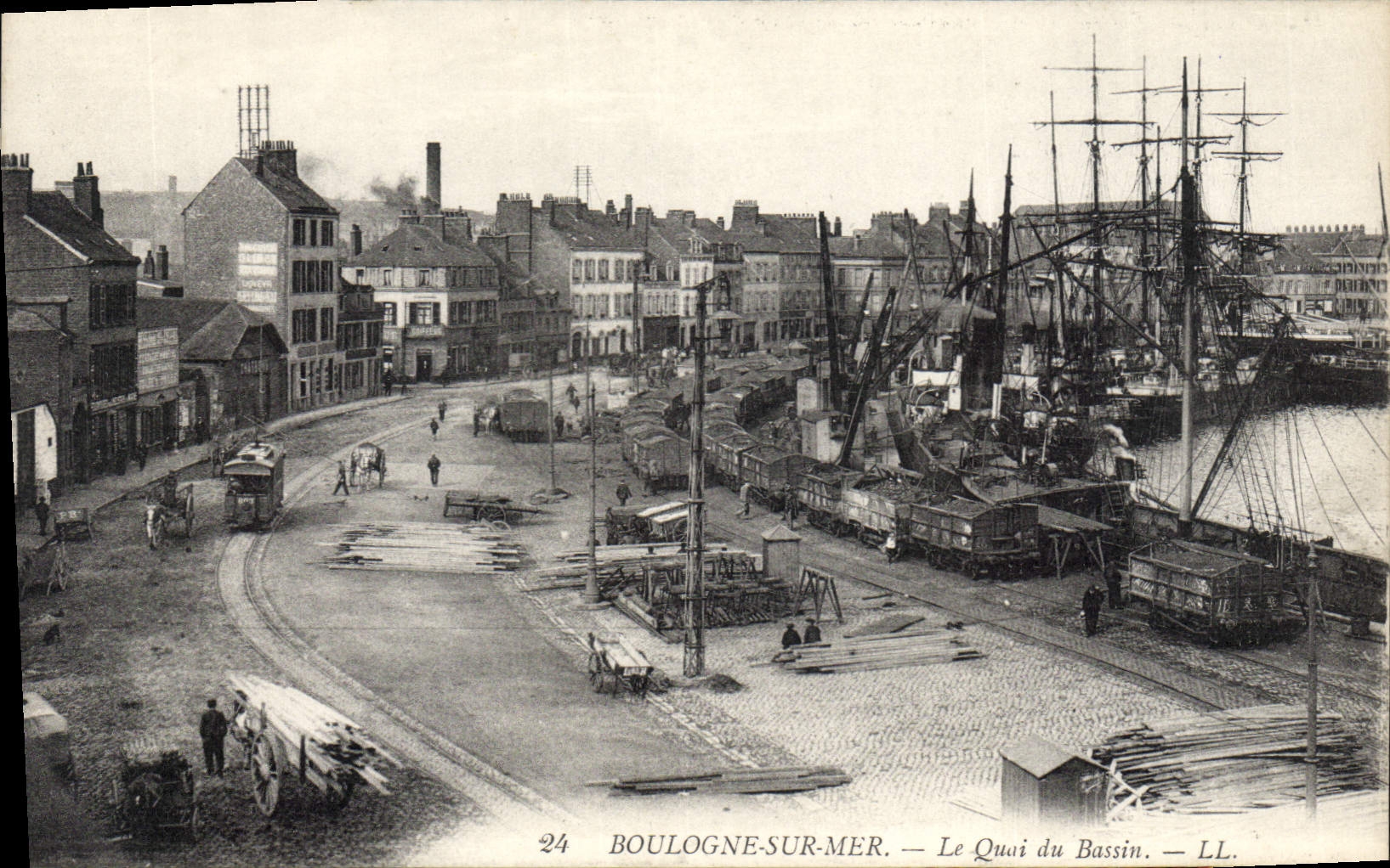 Boulogne-sur-Mer — El Muelle del Puerto — LL. — n°24