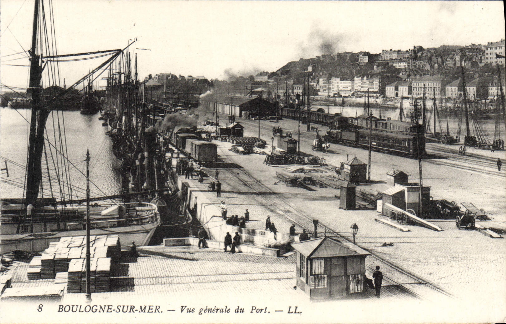Boulogne-sur-Mer — Allgemeiner Blick auf den Hafen — LL, Nr. 8