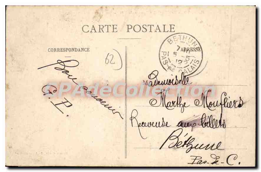 Boulogne-sur-Mer — La Estación Central — Editor Stévenard, n° 20 — Reverso