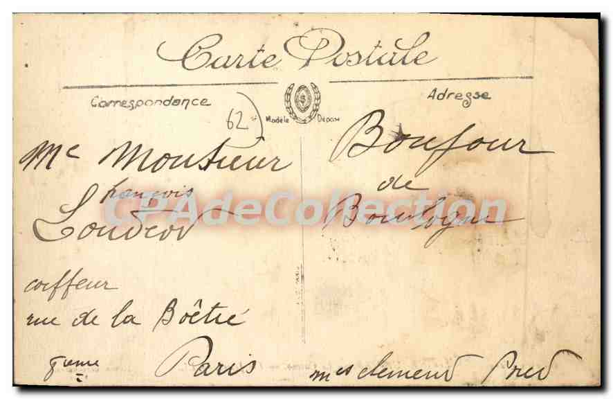 Boulogne-sur-Mer — Le Casino — Les Jetées — Édition Cozo-Herneq — Verso