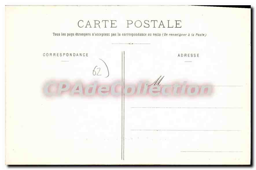 CPA Calais Le Port La Gare Maritime — Rückseite