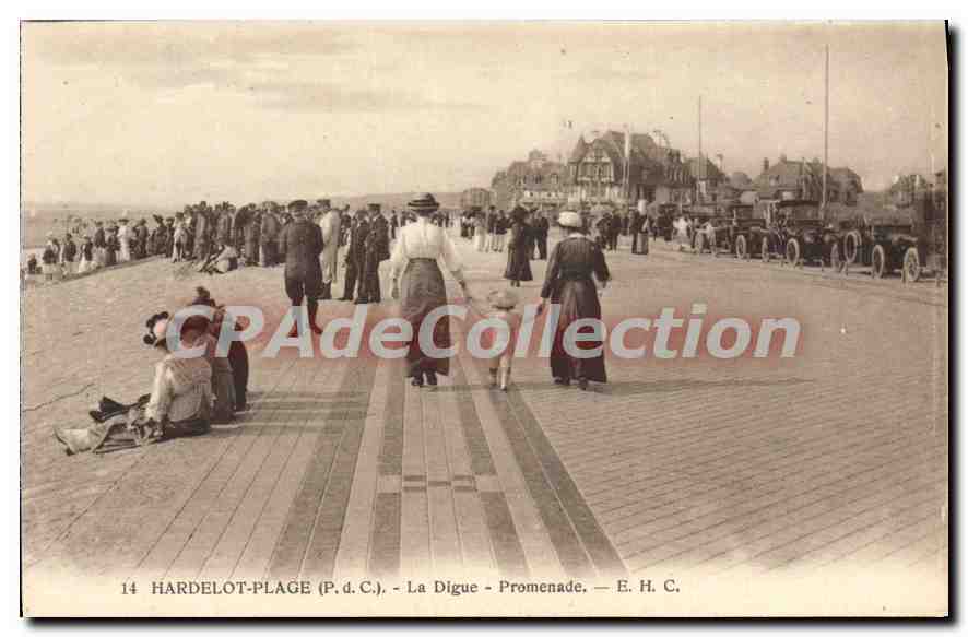 CPA Hardelot Plage La Digue Promenade