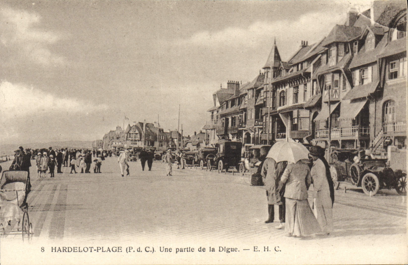 CPA Hardelot Plage Une Partie De La Digue