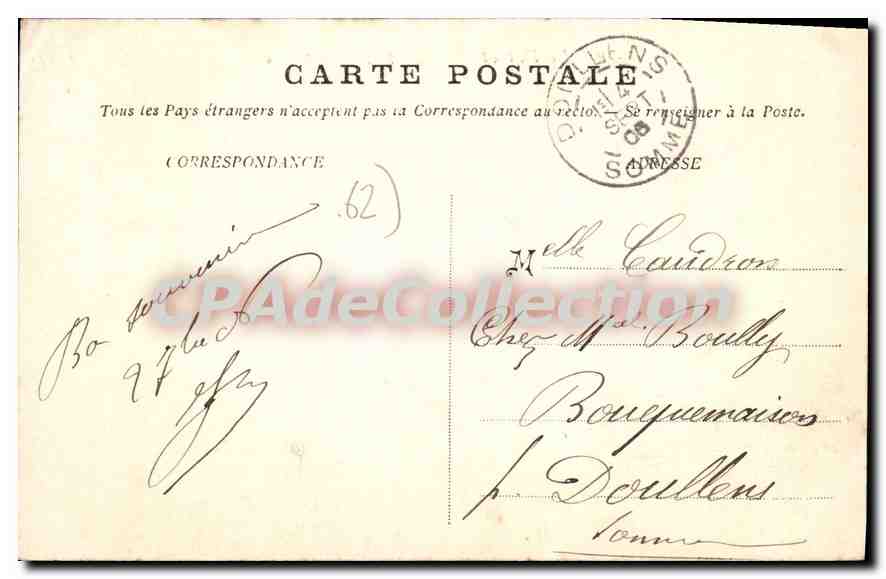 CPA Le Portel Le Fort En Ruines — Verso