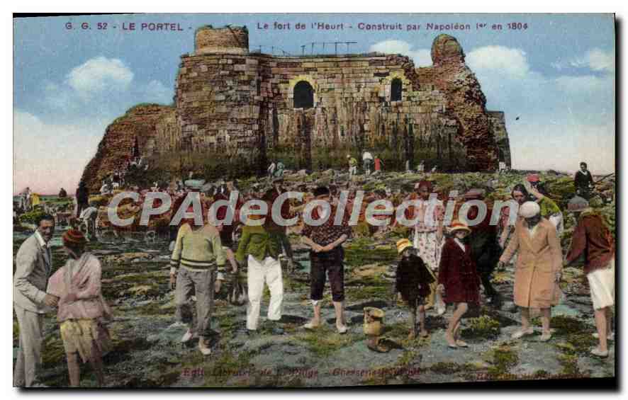 CPA Le Portel Le fort de I'Heurt construit par napoléon en 1804