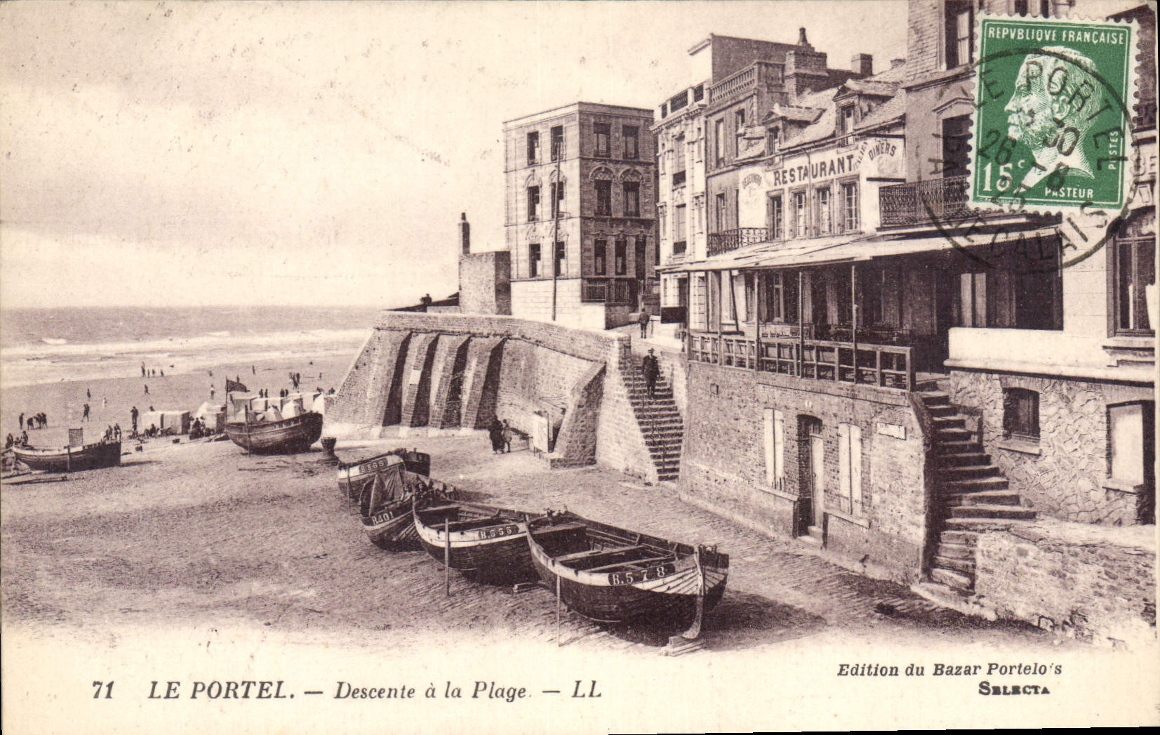 LE PORTEL — Descente à la Plage — Edition du Bazar Portelo's SELECTA