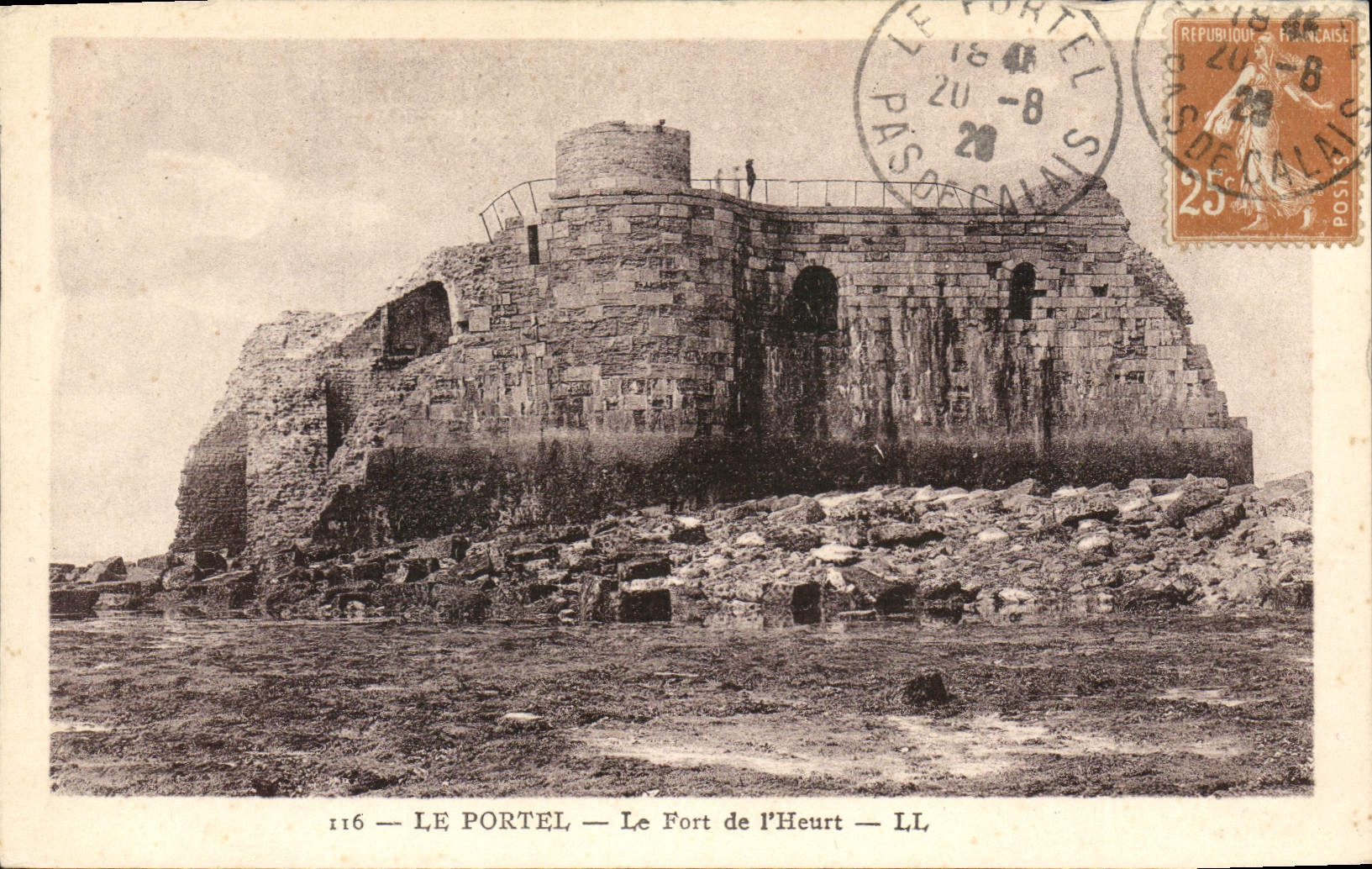 CPA Le Portel le fort de l'Heurt