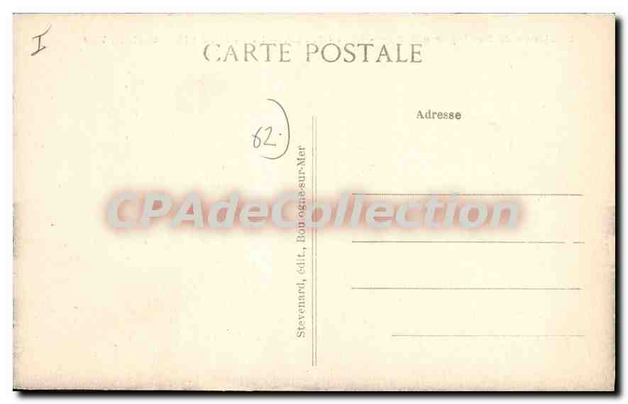 CPA Le Portel Le Fort De I'Heurt — Verso