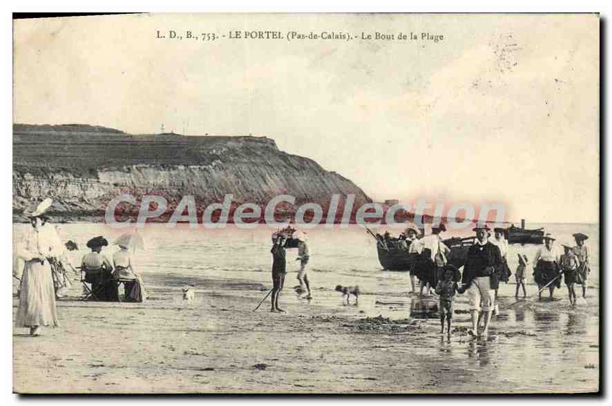 CPA Le Portel Le Bout De La Plage