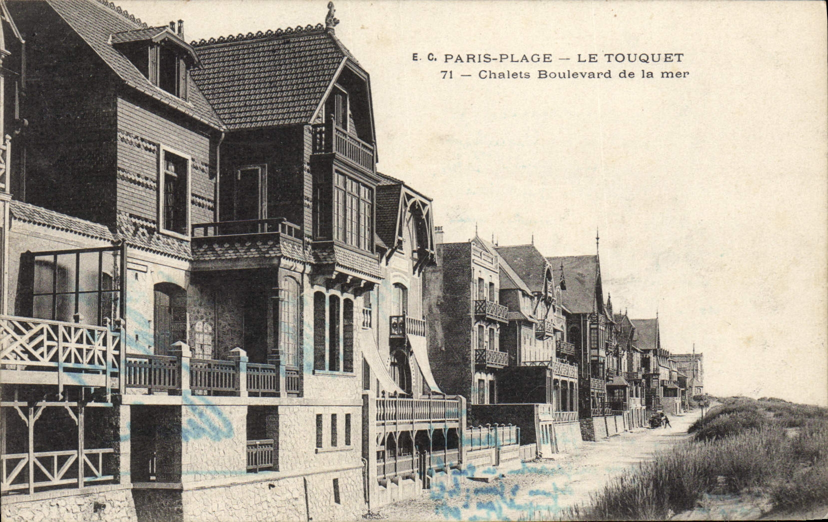 Chalets Boulevard de la mer — Le Touquet — E.C. Paris-Plage 71