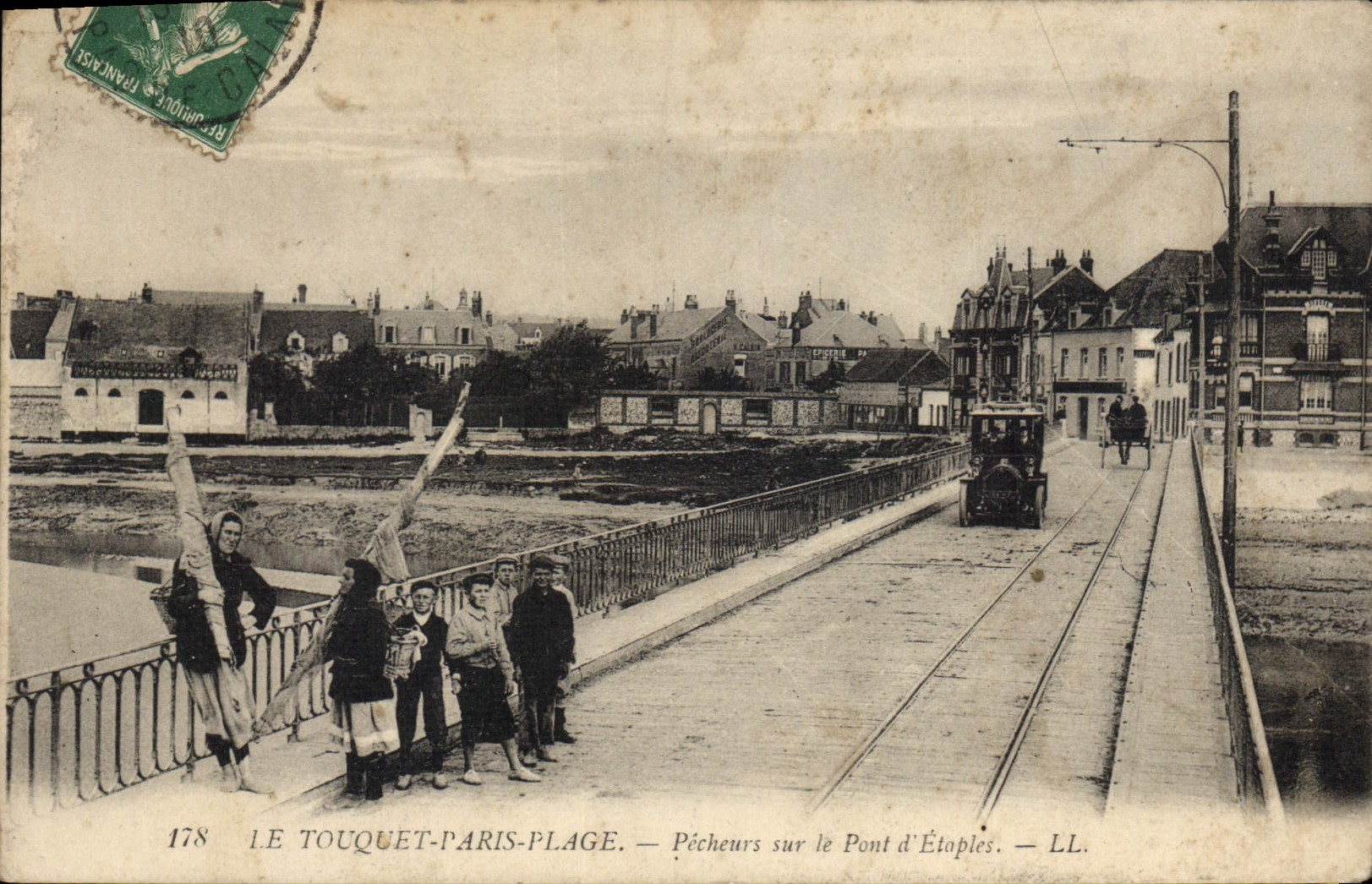 Le Touquet-Paris-Plage — Fischer am Étaples-Brücke — LL. n°178