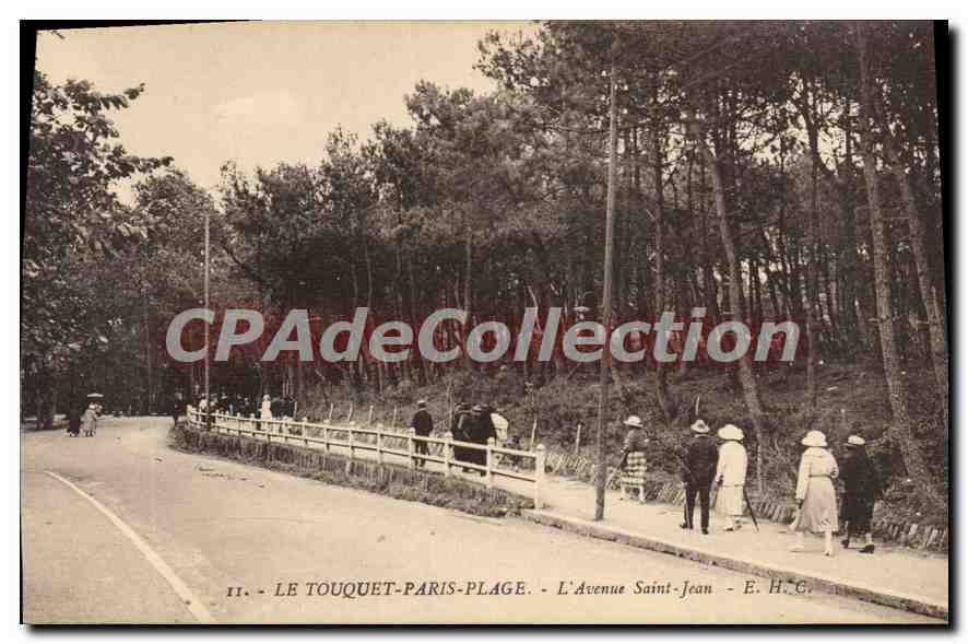 Le Touquet-Paris-Plage - L'Avenue Saint-Jean - E.H.C.