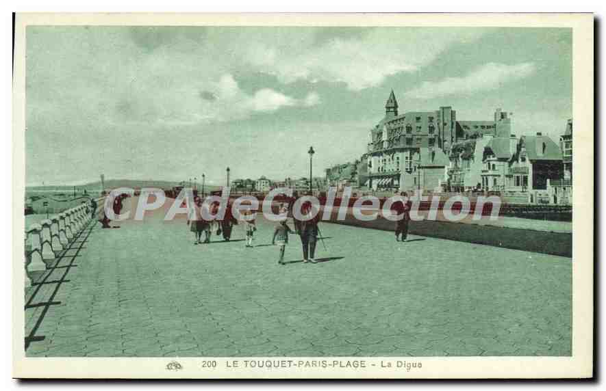 Le Touquet-Paris-Plage - La Digue — éditeur CPAdeCollection, n° 200