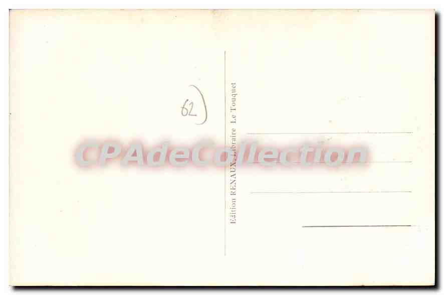 Le Touquet-Paris-Plage — Vue générale — Édition RENEAUX — Verso