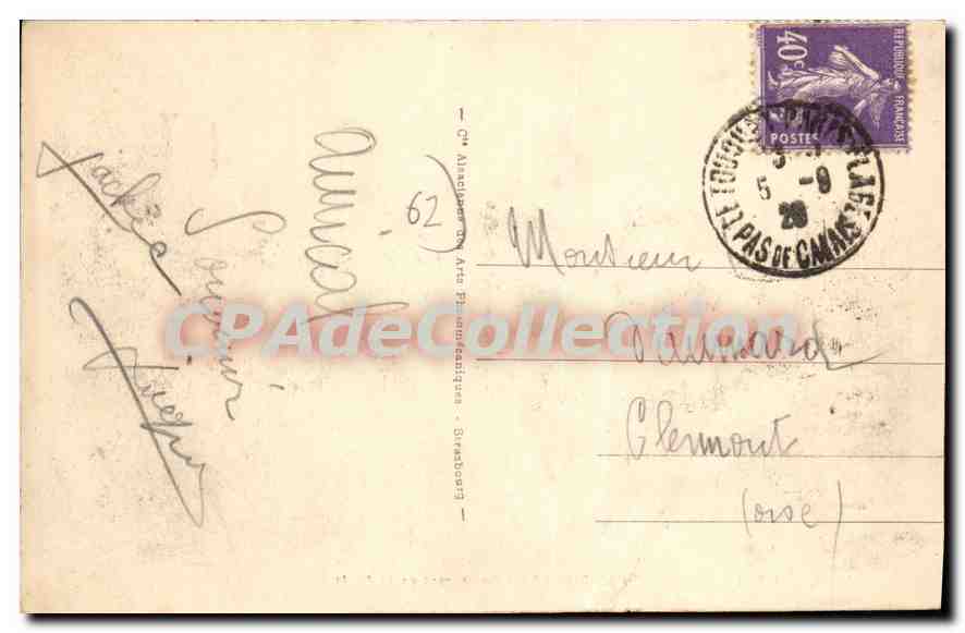 Restaurant de la Forêt — Le Touquet-Paris-Plage — éditeur 196 — Verso