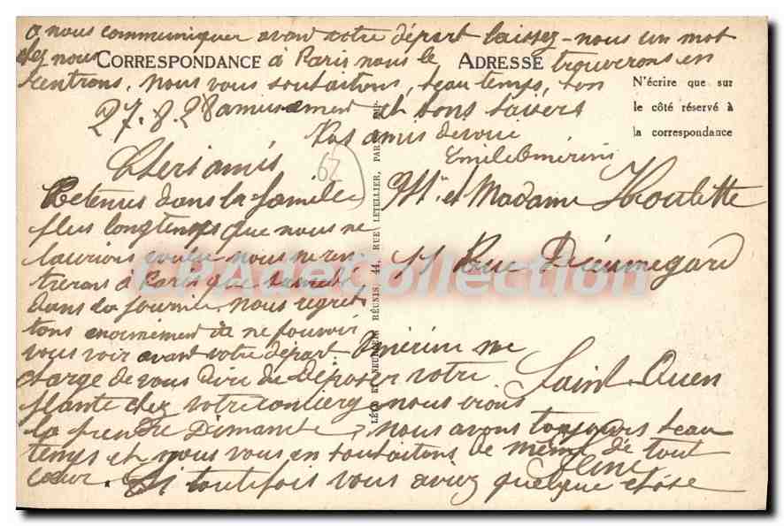 Le Touquet-Paris-Plage — Les Courses vues des tribunes — LL — Verso