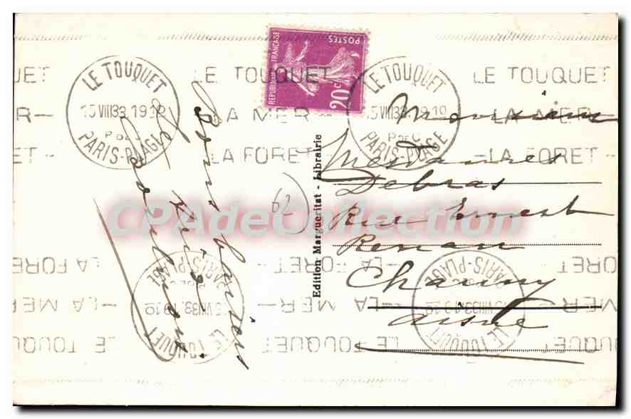 Le Touquet-Paris-Plage - Hôtel Atlantic (Côté Mer) — n° 247 — Édition Marque-let — Reverso