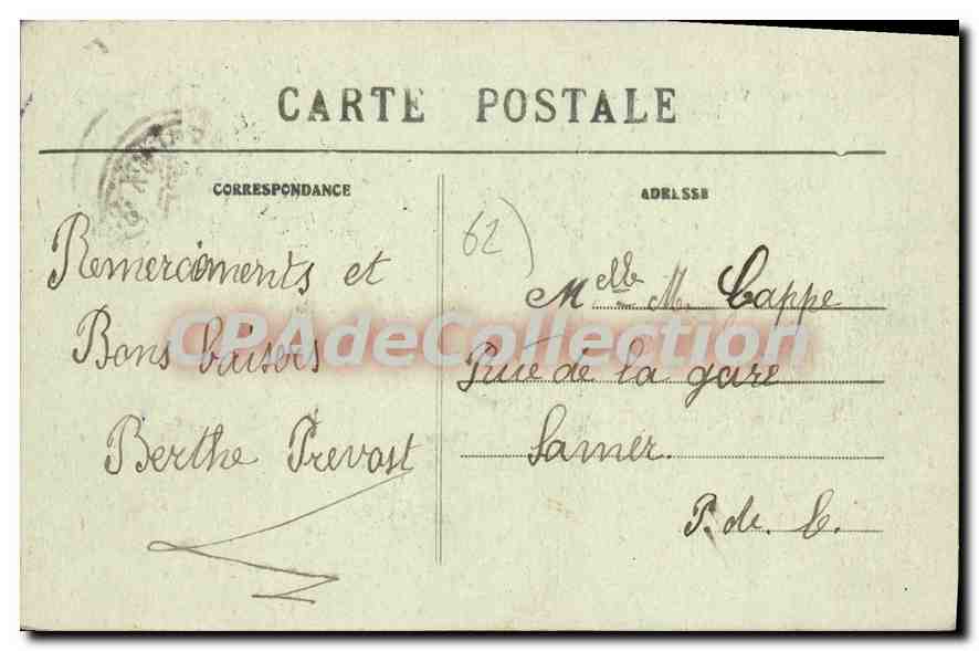 CPA WIMEREUX L'Eglise — Rückseite