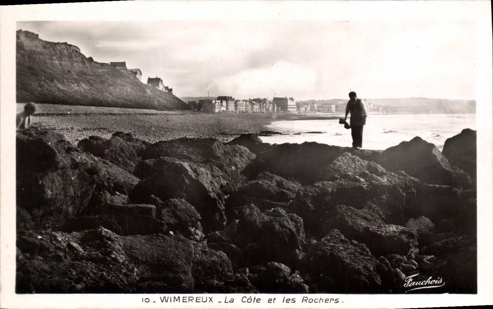 CPA WIMEREUX La Cote Et Les Rochers