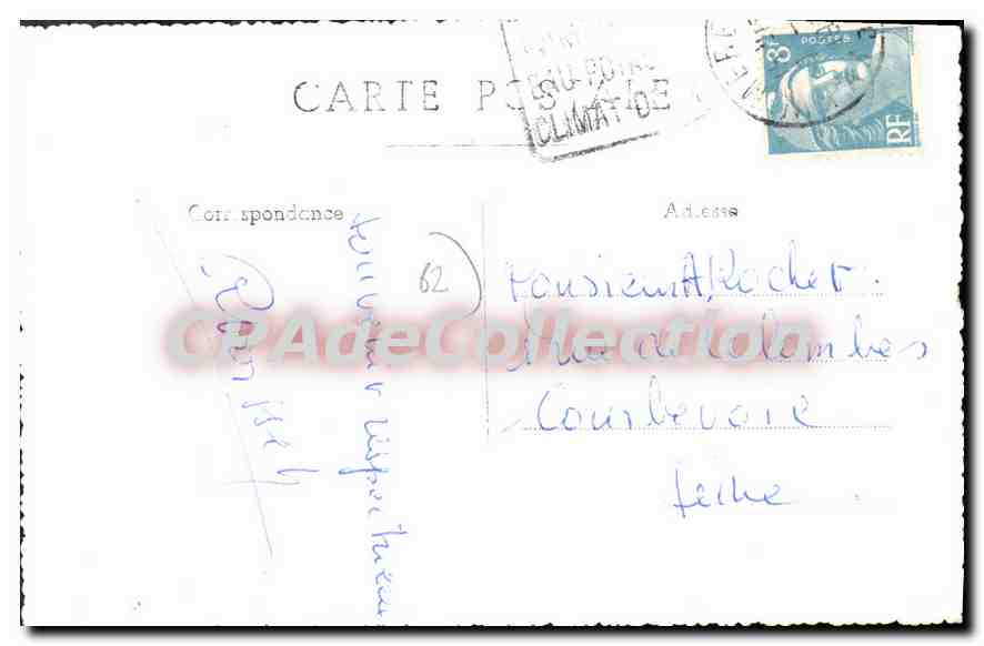 CPA WIMEREUX La Plage — Rückseite