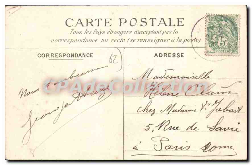 CPA WIMEREUX Debarquement Sur La Plage — Rückseite